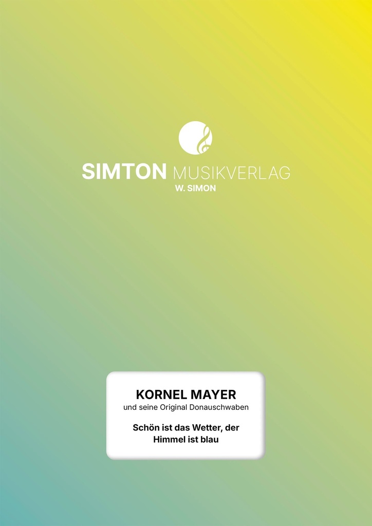 Schön ist das Wetter, der Himmel ist blau