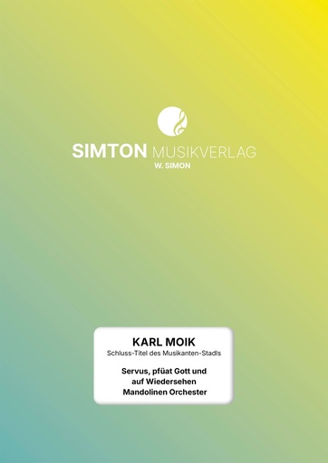 [420257-03] Servus, pfüat Gott und auf Wiedersehen - Mandolinen Orchester